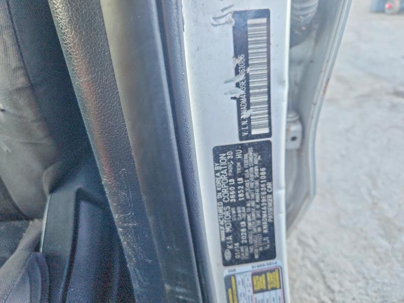 2014 Kia Rio მანქანა იყიდება აუქციონზე, vin: KNADM4A39E6361086, აუქციონის ნომერი: 69248506