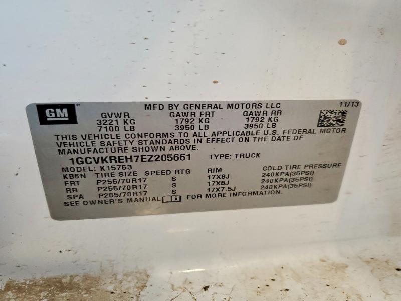 Aukcja sprzedaży 2014 Chevrolet Silverado, vin: 1GCVKREH7EZ205661, numer aukcji: 68155296