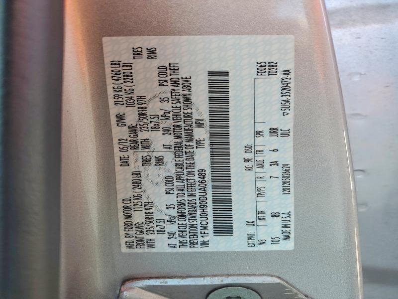 Продажа на аукционе авто 2013 Ford Escape, vin: 1FMCU0H90DUA06489, номер лота: 69670606