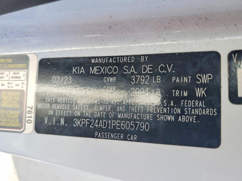 Продаж на аукціоні авто 2023 Kia Forte, vin: 3KPF24AD1PE605790, номер лоту: 67457396