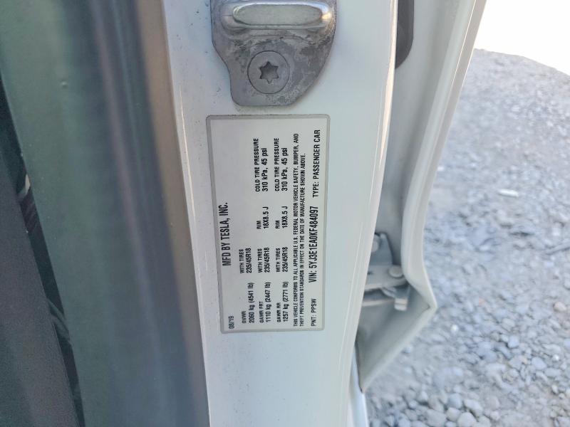67422916 :رقم المزاد ، 5YJ3E1EA0KF484097 vin ، 2019 Tesla Model 3 مزاد بيع