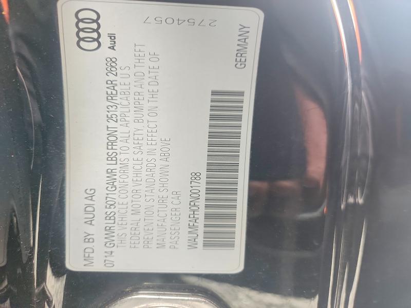 2015 Audi A5 მანქანა იყიდება აუქციონზე, vin: WAUMFAFH0FN001788, აუქციონის ნომერი: 70488856