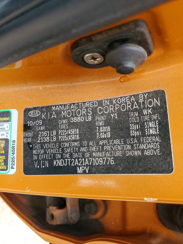 Продаж на аукціоні авто 2010 Kia Soul, vin: KNDJT2A21A7109776, номер лоту: 67801646