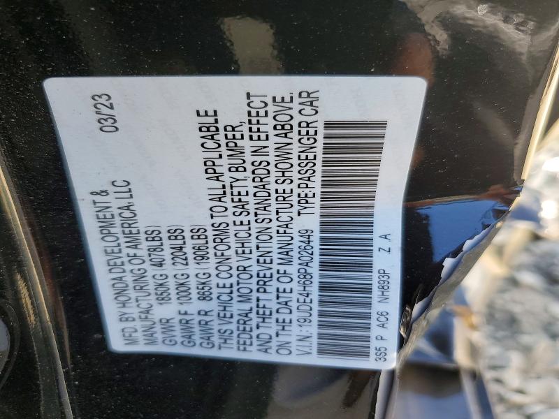 Aukcja sprzedaży 2023 Acura Integra, vin: 19UDE4H68PA026449, numer aukcji: 70084046