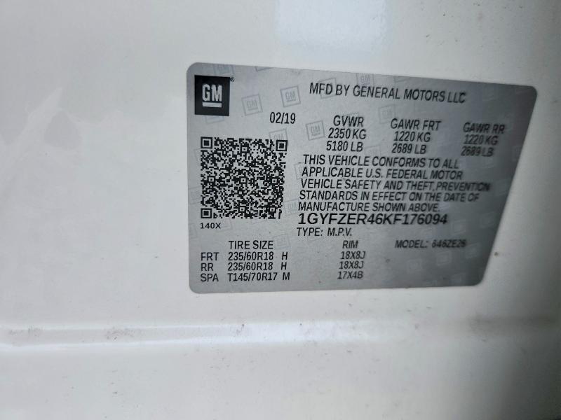 Aukcja sprzedaży 2019 Cadillac Xt4, vin: 1GYFZER46KF176094, numer aukcji: 70293546