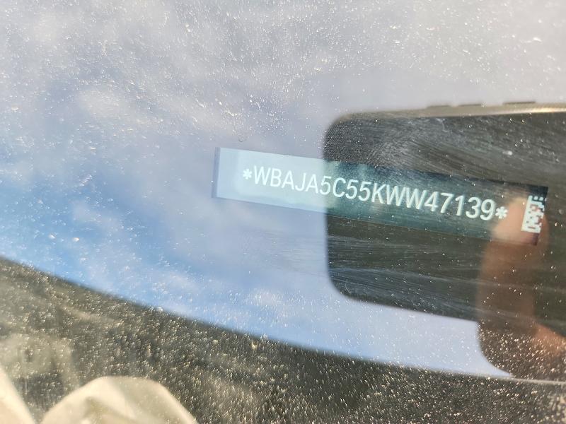 Aukcja sprzedaży 2019 Bmw 530, vin: WBAJA5C55KWW47139, numer aukcji: 67270936