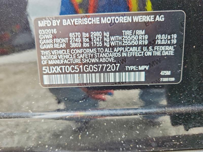 Aukcja sprzedaży 2016 Bmw X5, vin: 5UXKT0C51G0S77207, numer aukcji: 70358236
