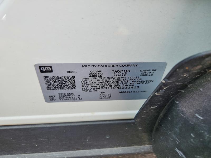 Продаж на аукціоні авто 2023 Chevrolet Trailblazer, vin: KL79MSSLXPB212415, номер лоту: 68862116