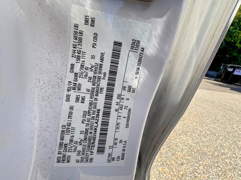 2019 Ford Ranger მანქანა იყიდება აუქციონზე, vin: 1FTER4EH4KLA23946, აუქციონის ნომერი: 71290366