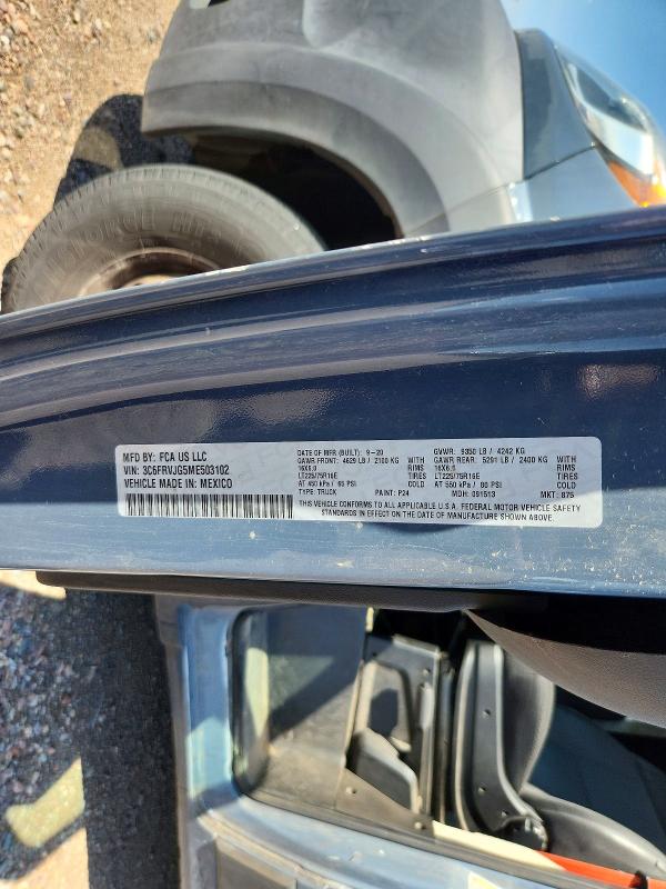 Продаж на аукціоні авто 2021 Ram Promaster 3500, vin: 3C6FRVJG5ME503102, номер лоту: 66549056