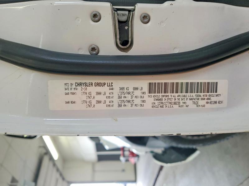 2010 Dodge Ram 1500 მანქანა იყიდება აუქციონზე, vin: 1D7RV1CT7AS188239, აუქციონის ნომერი: 69465586