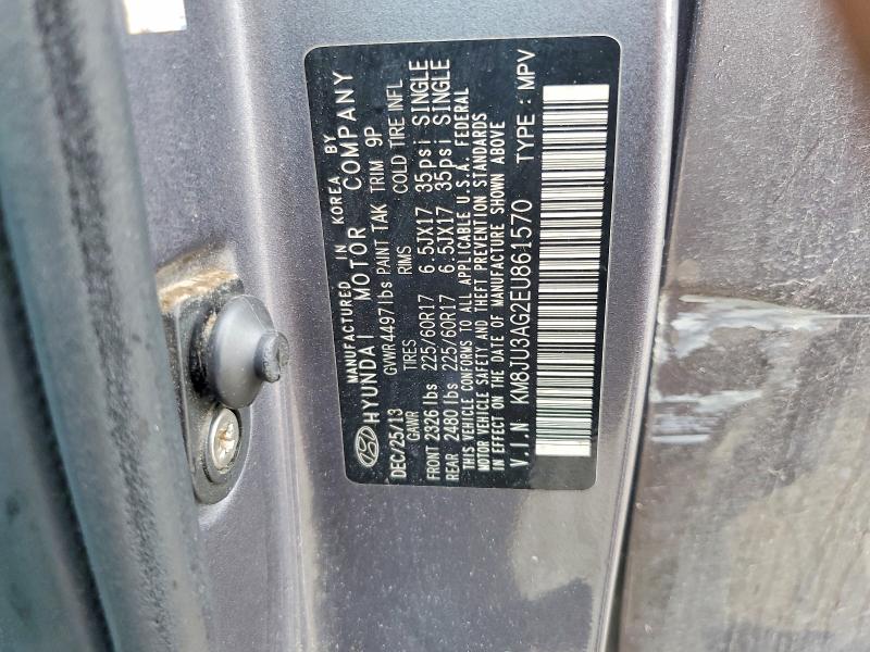Aukcja sprzedaży 2014 Hyundai Tucson, vin: KM8JU3AG2EU861570, numer aukcji: 67452396