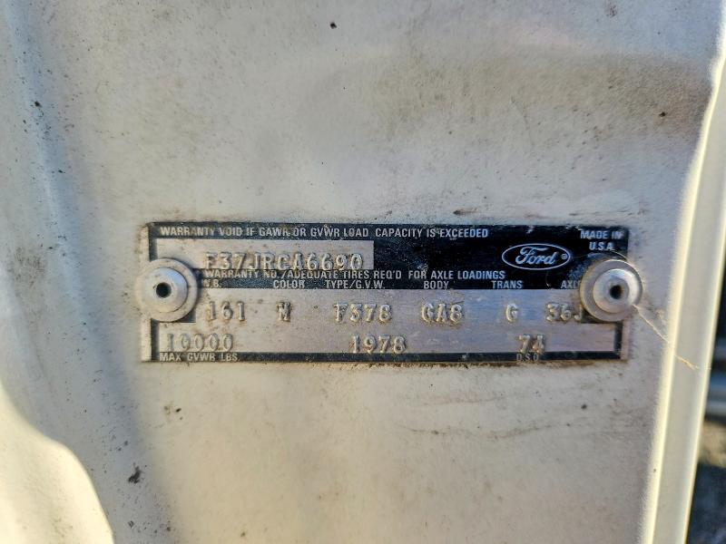 1978 Ford F350 Pickup 4x2 მანქანა იყიდება აუქციონზე, vin: F37JRCA6690, აუქციონის ნომერი: 69642016