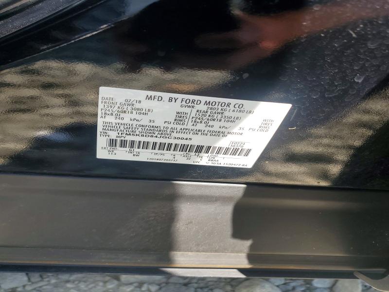 Продажа на аукционе авто 2018 Ford Explorer, vin: 1FM5K8D84JGC30045, номер лота: 68208496