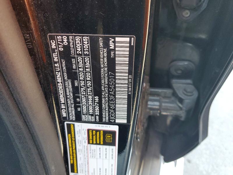 Aukcja sprzedaży 2015 Mercedes-benz Gl, vin: 4JGDF6EE3FA545017, numer aukcji: 67634916