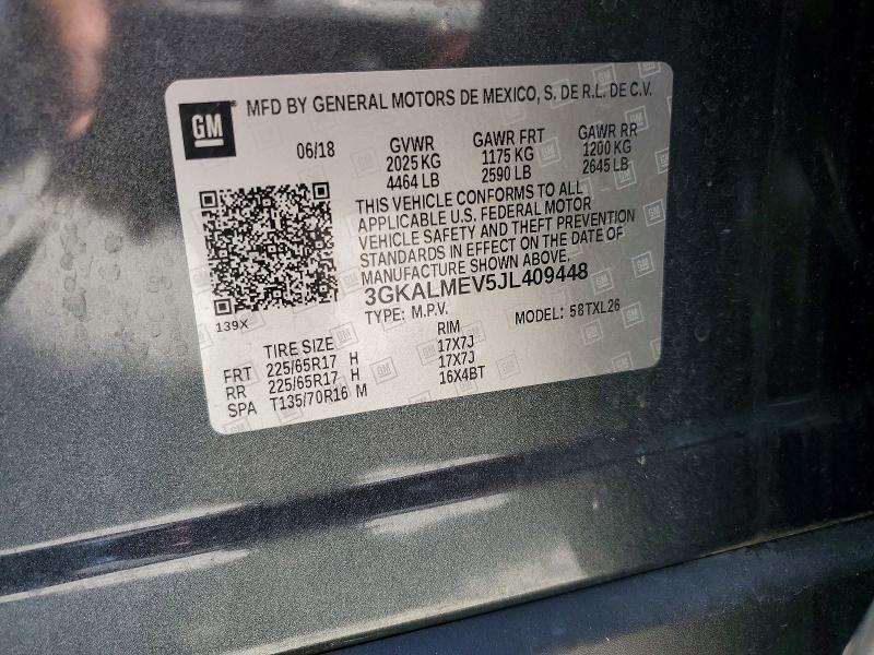 Продажа на аукционе авто 2018 Gmc Terrain, vin: 3GKALMEV5JL409448, номер лота: 68833216
