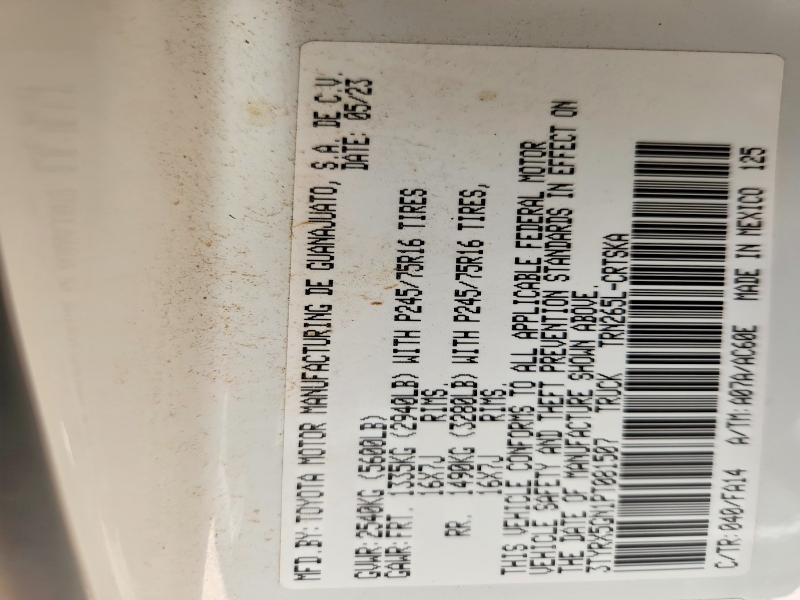 2023 Toyota Tacoma მანქანა იყიდება აუქციონზე, vin: 3TYRX5GN1PT081507, აუქციონის ნომერი: 70551816