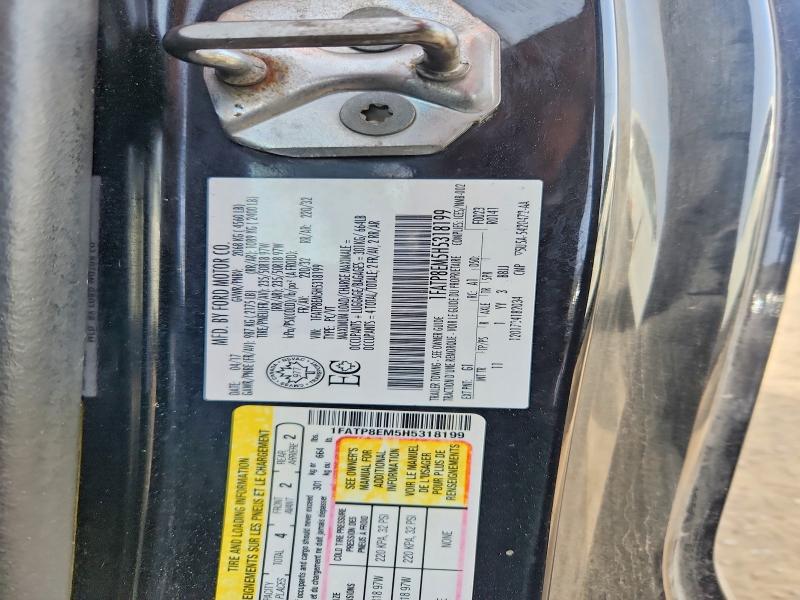 2017 Ford Mustang მანქანა იყიდება აუქციონზე, vin: 1FATP8EM5H5318199, აუქციონის ნომერი: 69172406