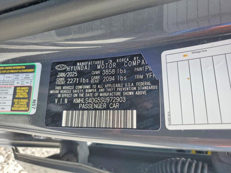 Aukcja sprzedaży 2025 Hyundai Elantra, vin: KMHLS4DG5SU972903, numer aukcji: 67412786