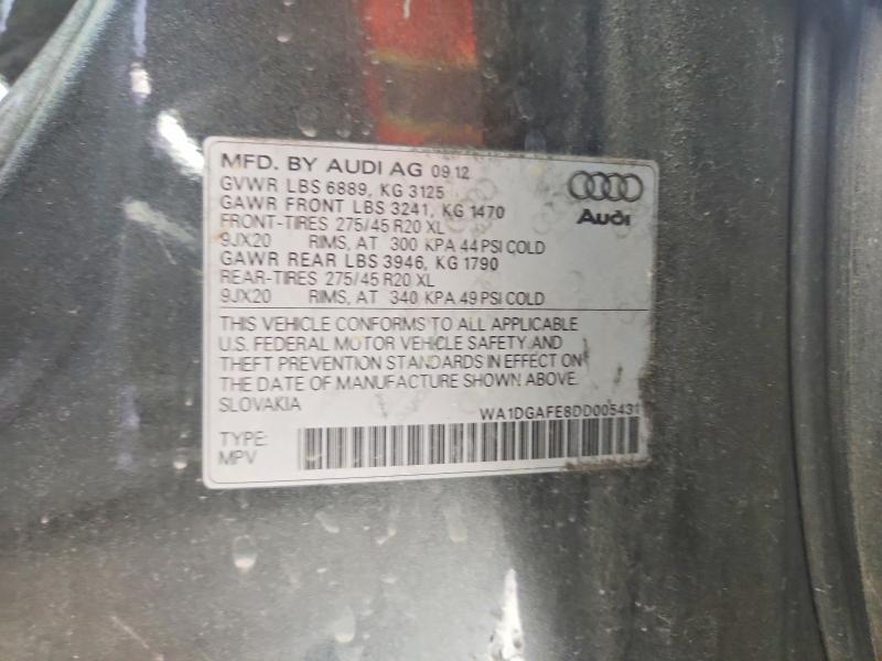 Продажа на аукционе авто 2013 Audi Q7, vin: WA1DGAFE8DD005431, номер лота: 68340466