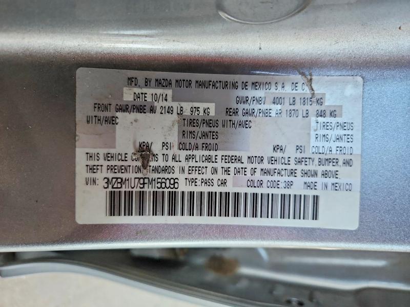 Aukcja sprzedaży 2015 Mazda 3, vin: 3MZBM1U79FM156096, numer aukcji: 69619616