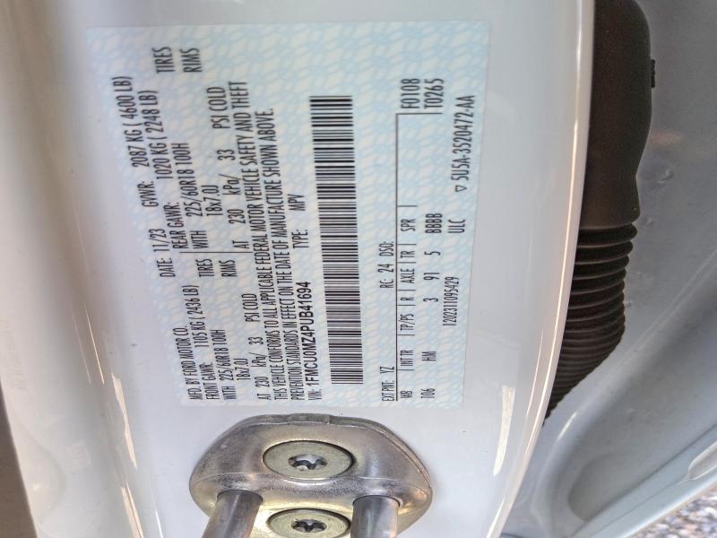 Продаж на аукціоні авто 2023 Ford Escape, vin: 1FMCU0MZ4PUB41694, номер лоту: 69385226
