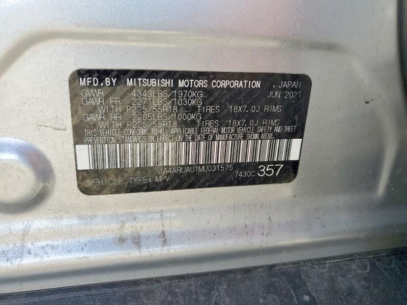 Aukcja sprzedaży 2021 Mitsubishi Outlander Sport, vin: JA4ARUAU1MU031575, numer aukcji: 67463656