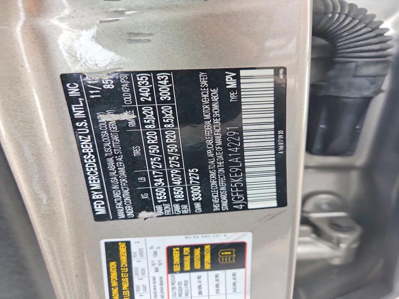 Продажа на аукционе авто 2020 Mercedes-benz Gls, vin: 4JGFF5KE9LA142291, номер лота: 66702186