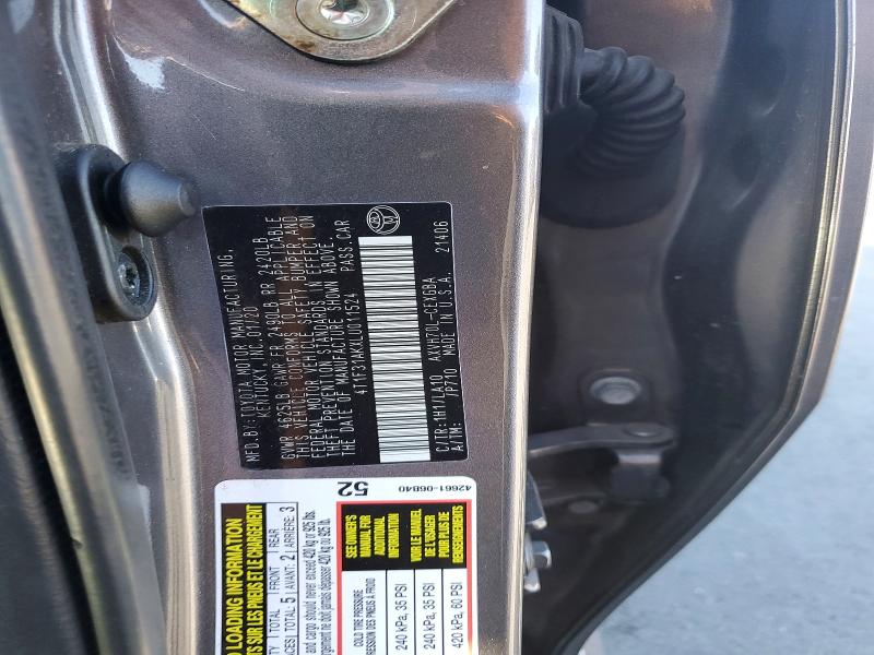 2020 Toyota Camry მანქანა იყიდება აუქციონზე, vin: 4T1F31AKXLU011524, აუქციონის ნომერი: 70666286