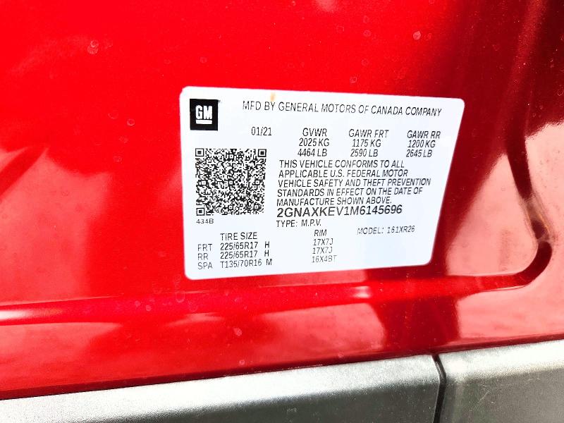 2021 Chevrolet Equinox მანქანა იყიდება აუქციონზე, vin: 2GNAXKEV1M6145696, აუქციონის ნომერი: 70864786
