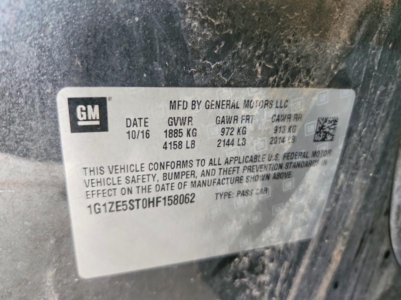 Продаж на аукціоні авто 2017 Chevrolet Malibu, vin: 1G1ZE5ST0HF158062, номер лоту: 69131656