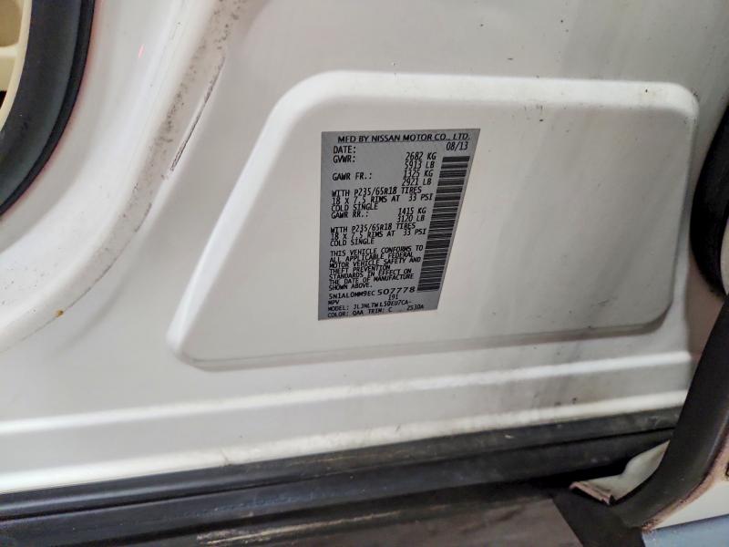 Aukcja sprzedaży 2014 Infiniti Qx60, vin: 5N1AL0MM9EC507778, numer aukcji: 70542736