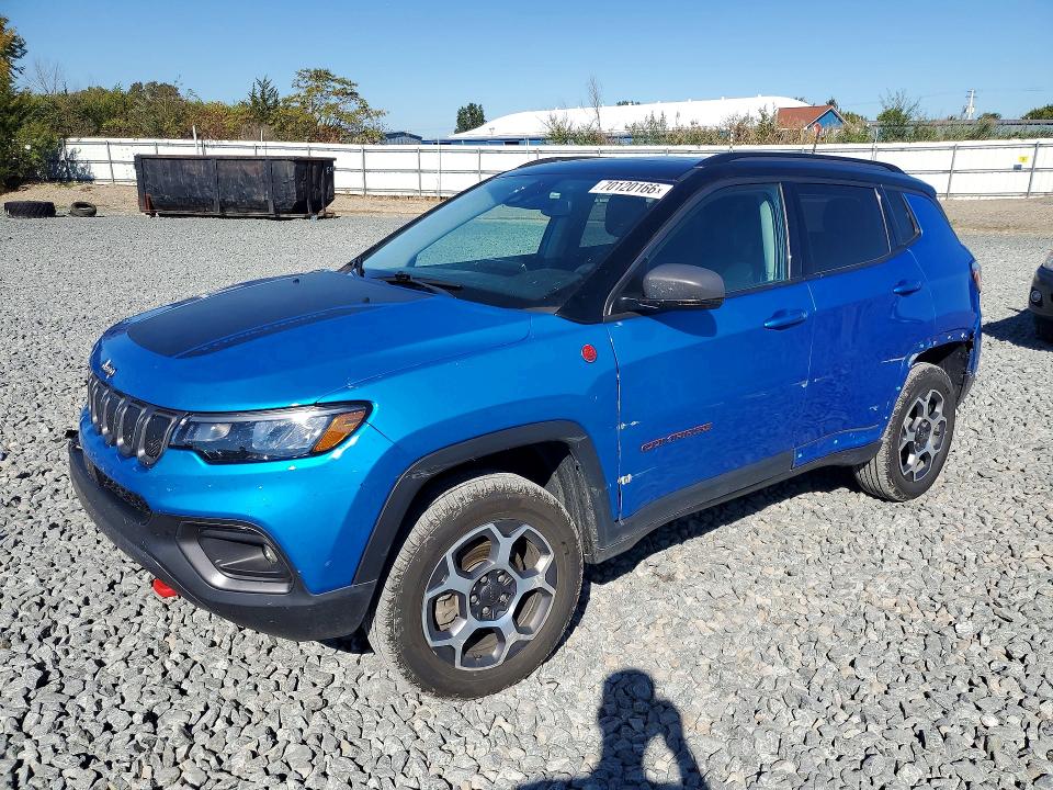 2022 Jeep Compass მანქანა იყიდება აუქციონზე, vin: 3C4NJDDB9NT105474, აუქციონის ნომერი: 70120166
