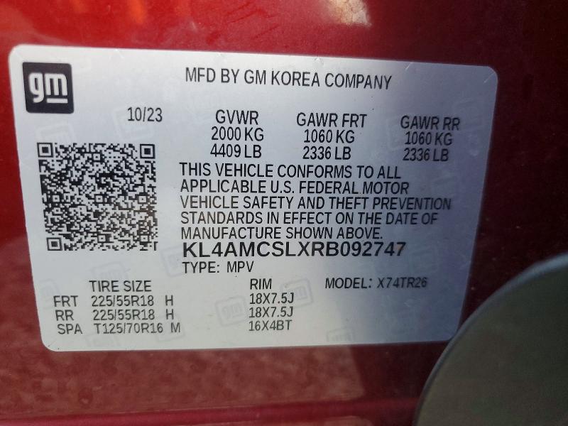 Aukcja sprzedaży 2024 Buick Encore Gx, vin: KL4AMCSLXRB092747, numer aukcji: 70192146