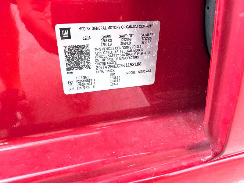 Продаж на аукціоні авто 2019 Gmc Sierra Limited, vin: 2GTV2MEC7K1153198, номер лоту: 69823426