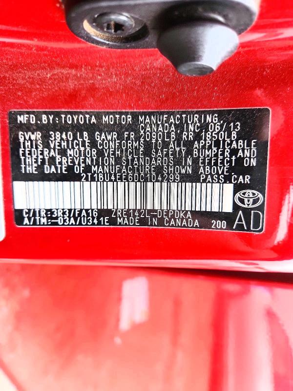 2013 Toyota Corolla მანქანა იყიდება აუქციონზე, vin: 2T1BU4EE6DC104299, აუქციონის ნომერი: 69932816