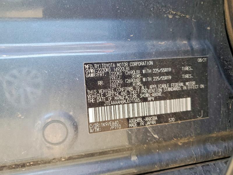 Aukcja sprzedaży 2021 Toyota Venza, vin: JTEAAAAH6MJ071565, numer aukcji: 67232596