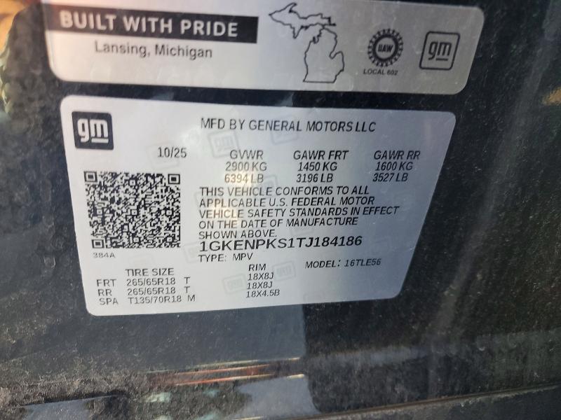 Продажа на аукционе авто 2026 Gmc Acadia, vin: 1GKENPKS1TJ184186, номер лота: 68158446