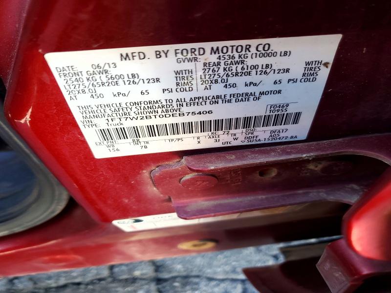 Продажа на аукционе авто 2013 Ford F250, vin: 1FT7W2BT0DEB75406, номер лота: 68007866