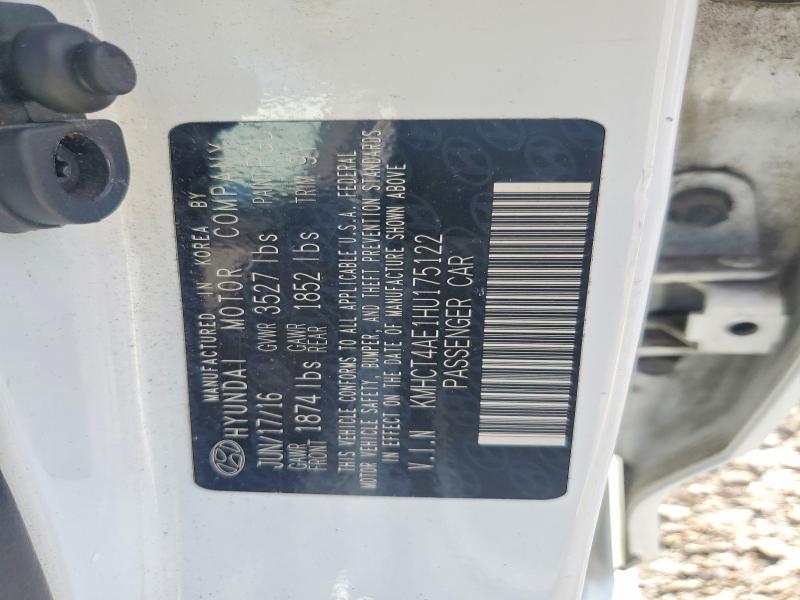 Aukcja sprzedaży 2017 Hyundai Accent, vin: KMHCT4AE1HU175122        , numer aukcji: 69087346