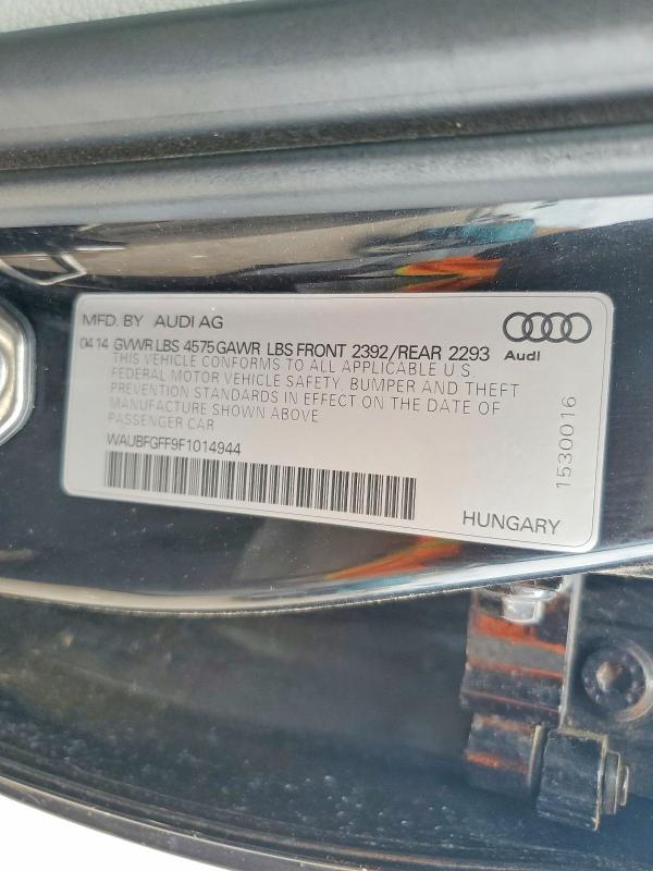 Aukcja sprzedaży 2015 Audi A3, vin: WAUBFGFF9F1014944, numer aukcji: 65901336