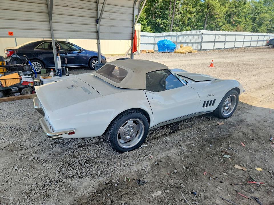 1969 Chevrolet Corvette მანქანა იყიდება აუქციონზე, vin: 194679S702710, აუქციონის ნომერი: 67313946