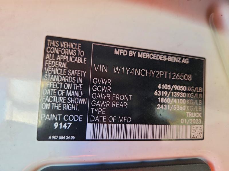 Продажа на аукционе авто 2023 Mercedes-benz Sprinter, vin: W1Y4NCHY2PT126508, номер лота: 68395506