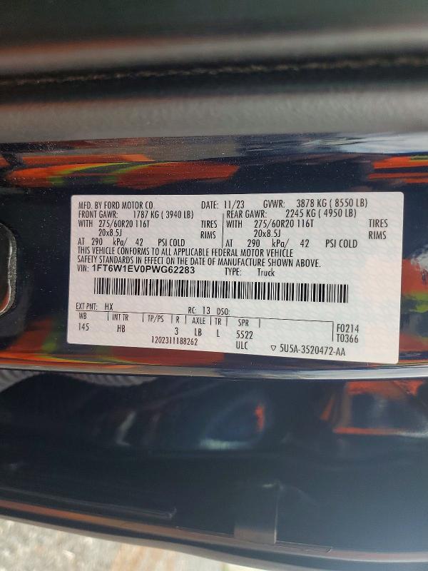 Продаж на аукціоні авто 2023 Ford Ford Trucks, vin: 1FT6W1EV0PWG62283, номер лоту: 69133406
