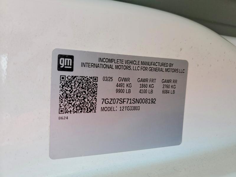 Продаж на аукціоні авто 2025 Gmc Savana, vin: 7GZ07SF71SN008192, номер лоту: 68547546