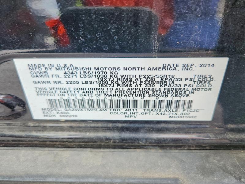 Aukcja sprzedaży 2015 Mitsubishi Outlander Sport, vin: 4A4AP3AU5FE010711, numer aukcji: 69819186