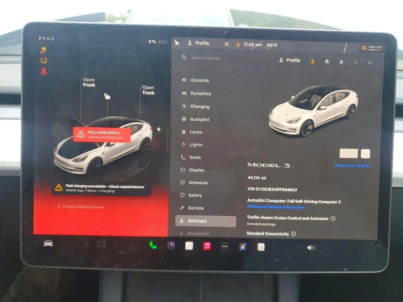 Aukcja sprzedaży 2023 Tesla Model 3, vin: 5YJ3E1EAXPF504847, numer aukcji: 70485356