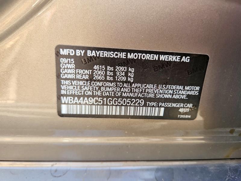 Продажа на аукционе авто 2016 Bmw 428, vin: WBA4A9C51GG505229, номер лота: 69379906