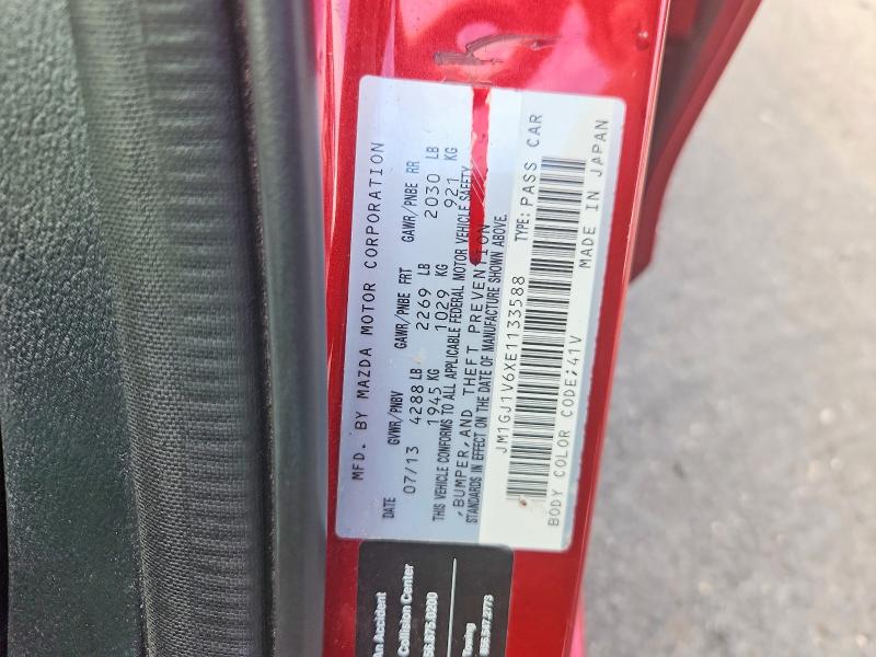 68512976 :رقم المزاد ، JM1GJ1V6XE1133588 vin ، 2014 Mazda 6 مزاد بيع
