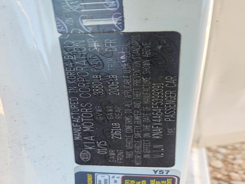 Aukcja sprzedaży 2015 Kia Forte, vin: KNAFX4A64F5399391, numer aukcji: 67151626